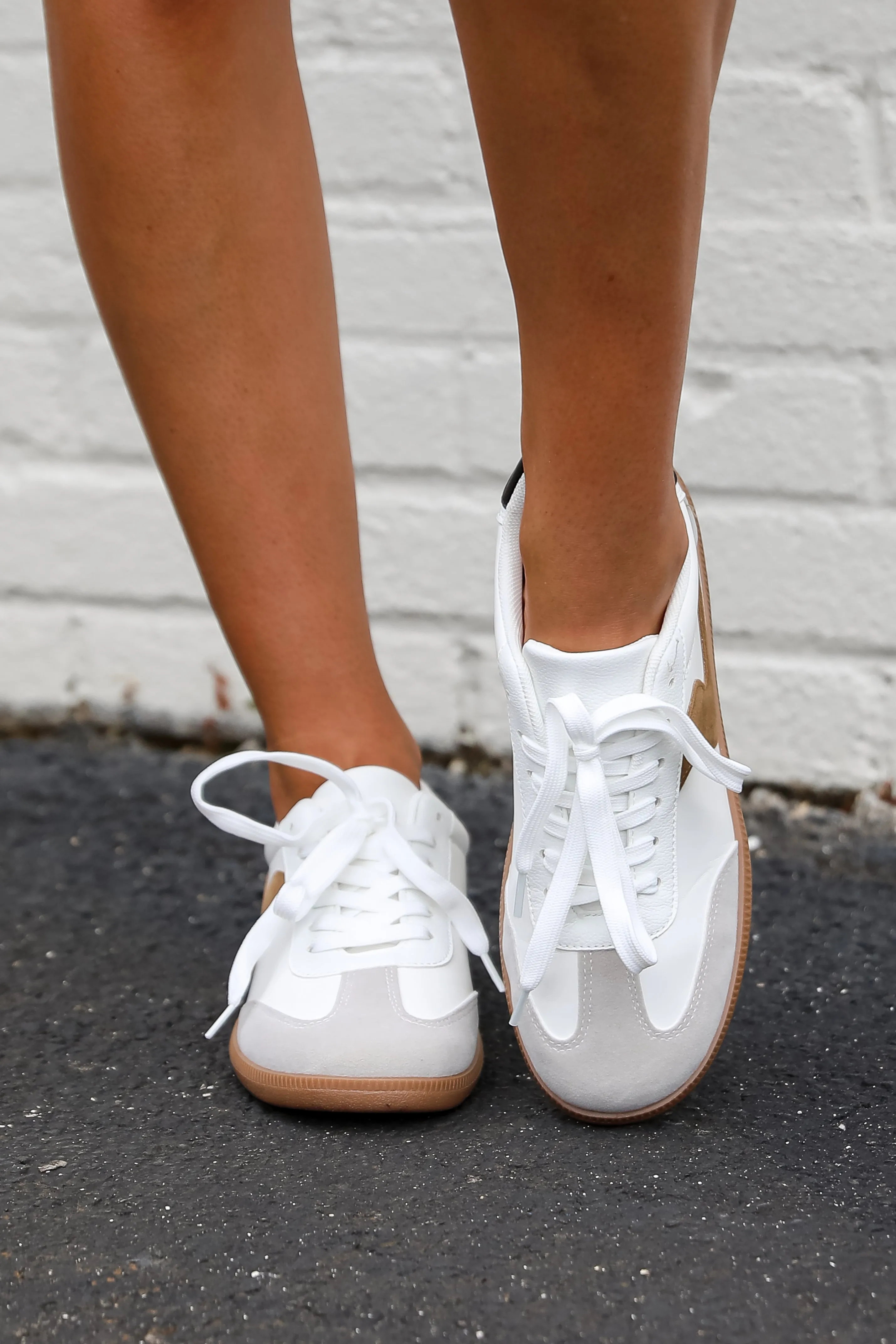 FINAL SALE - Perfect Pace White Sneakers