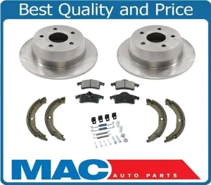 Fits 99-04 Grand Cherokee Rear Brake Rotors & Ceramic Pads Brake Springs