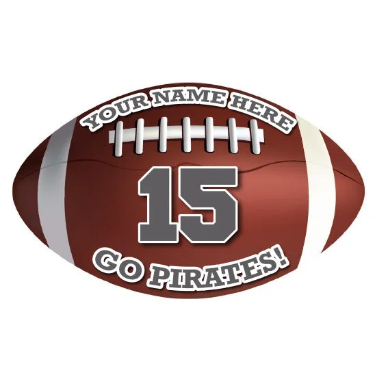 Football Sticker or Magnet | Custom Car or Locker Football