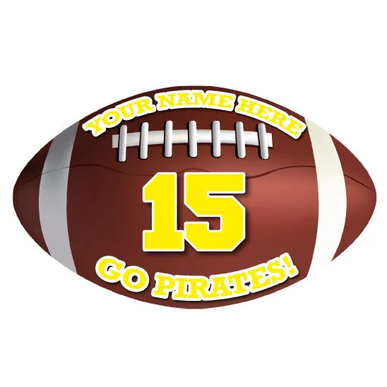 Football Sticker or Magnet | Custom Car or Locker Football