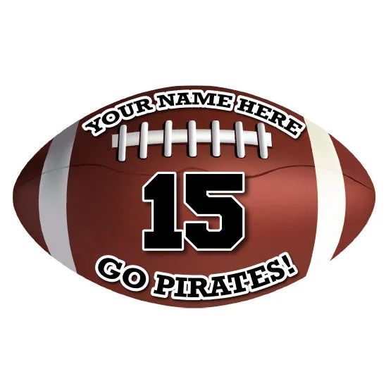 Football Sticker or Magnet | Custom Car or Locker Football