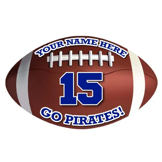 Football Sticker or Magnet | Custom Car or Locker Football