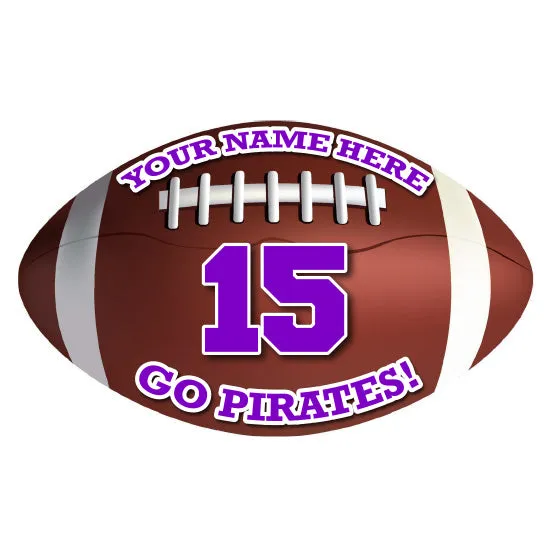 Football Sticker or Magnet | Custom Car or Locker Football