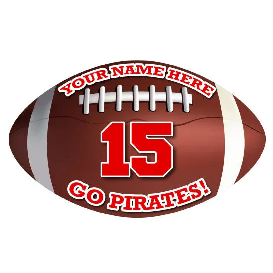 Football Sticker or Magnet | Custom Car or Locker Football