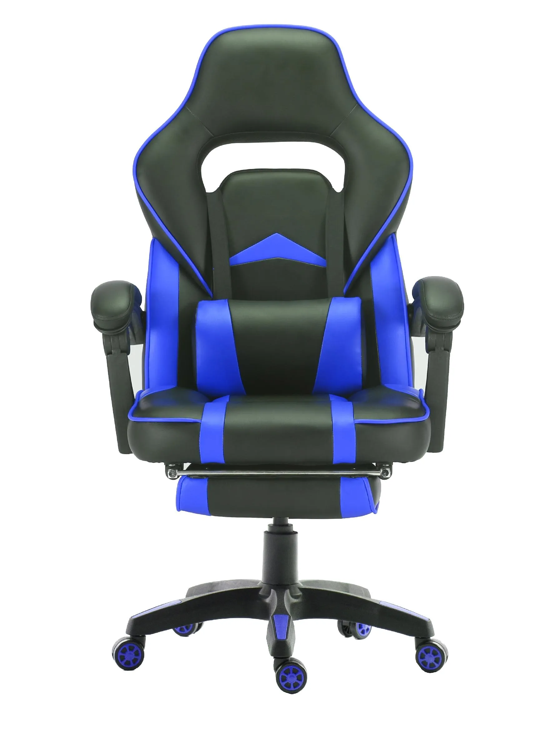 FOOTREST SERIES/ 055 GAMING CHAIR (BLACK & BLUE)