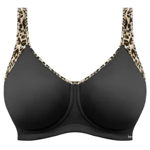 Freya Sonic Moulded Sports Bra Leopard Black