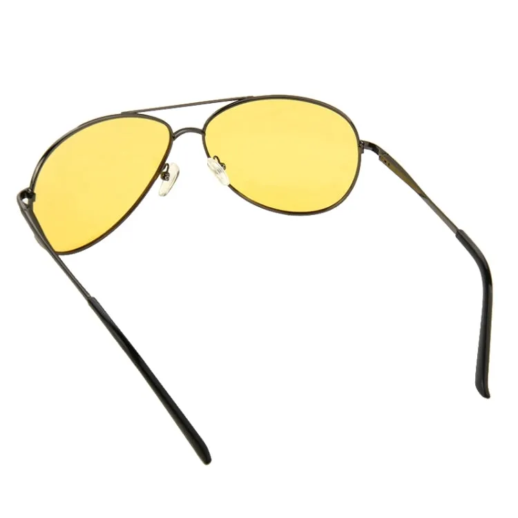 Frog Mirror UV 400 Yellow Lens Night Vision Polarized Eyeglasses