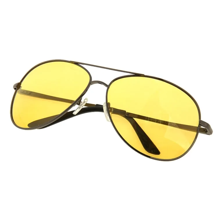 Frog Mirror UV 400 Yellow Lens Night Vision Polarized Eyeglasses