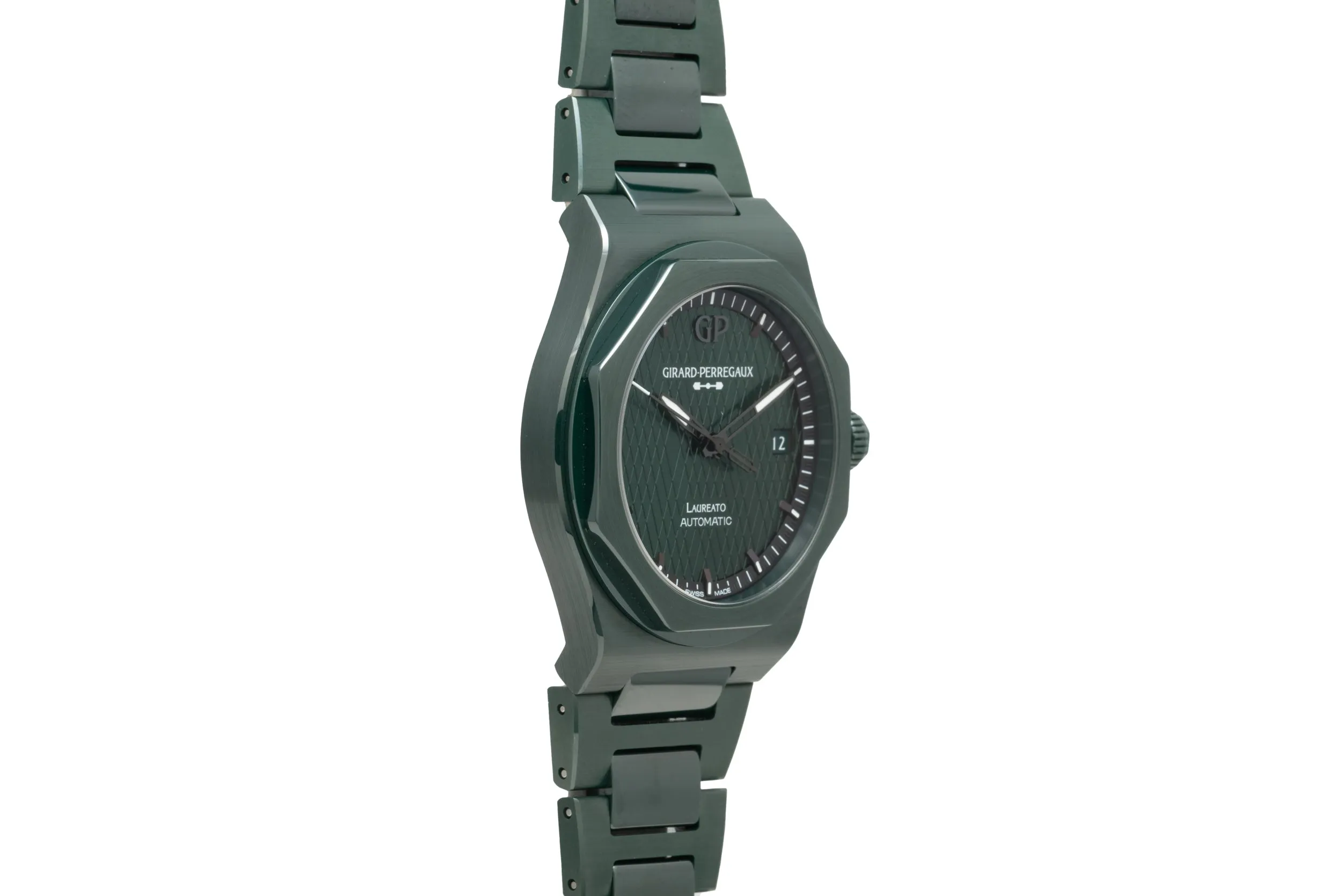 Girard Perregaux Laureato 38mm Green Ceramic Aston Martin Edition