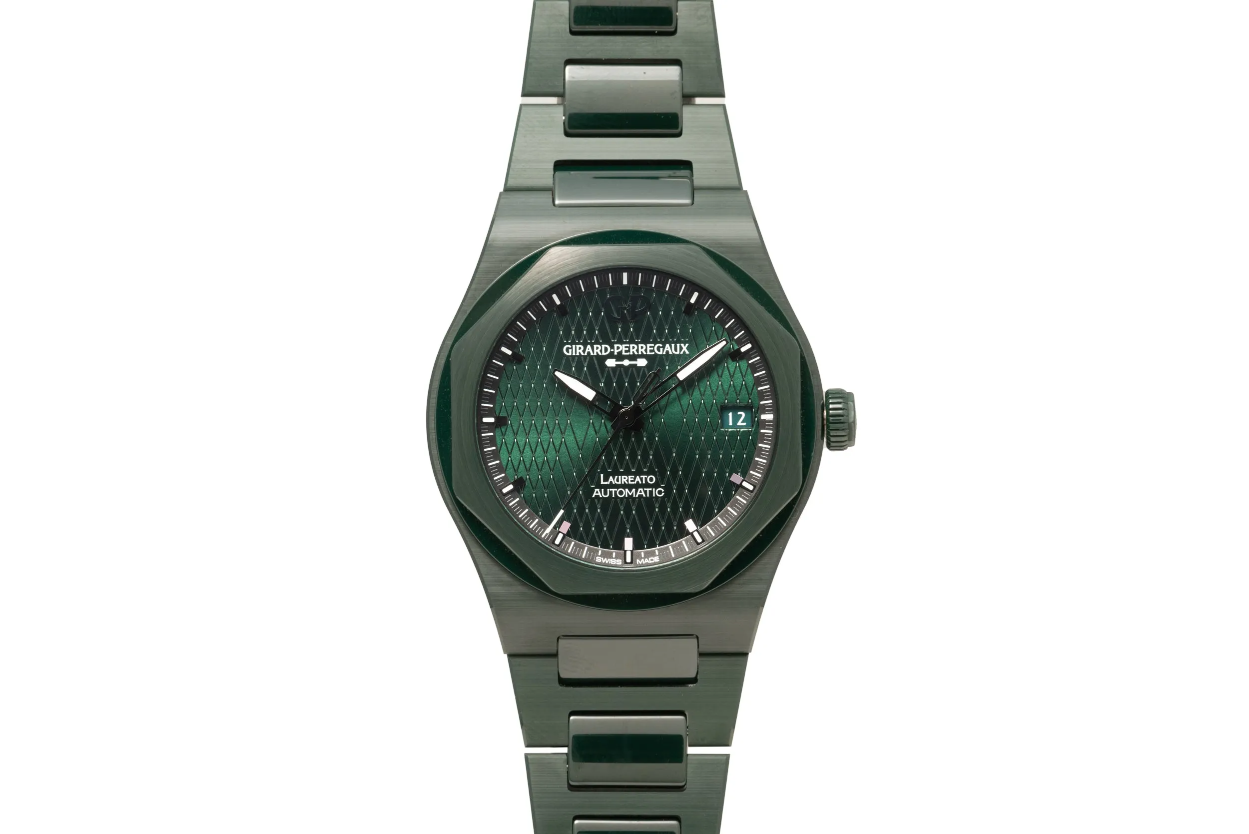 Girard Perregaux Laureato 38mm Green Ceramic Aston Martin Edition