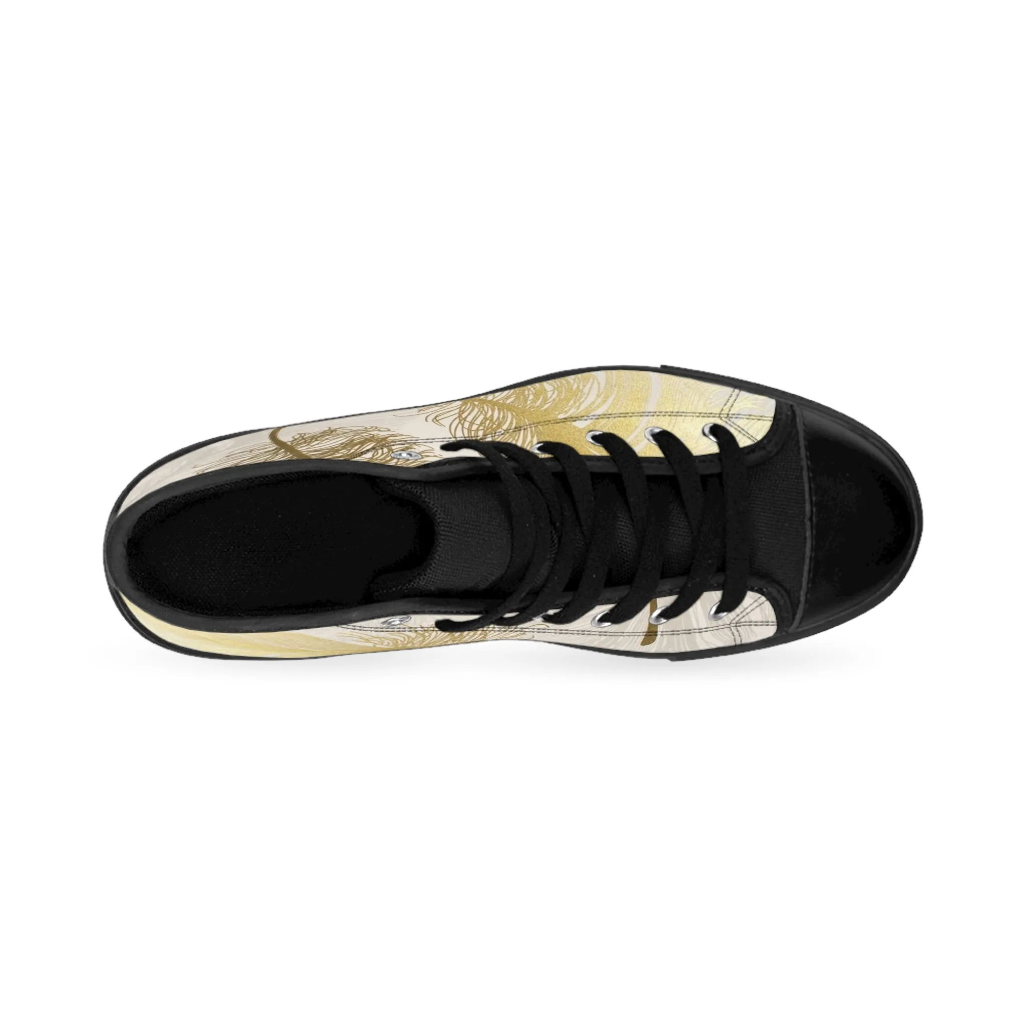 Golden Feathers - Inovax Women's Classic Sneakers