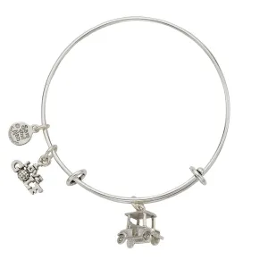 Golf Cart Charm Bangle Bracelet