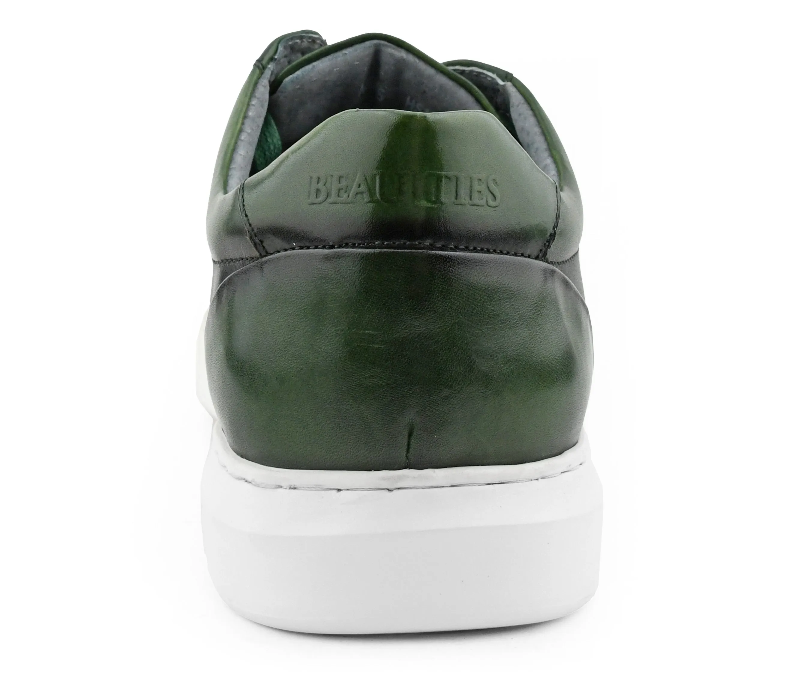 Grass Green Leather Sneaker