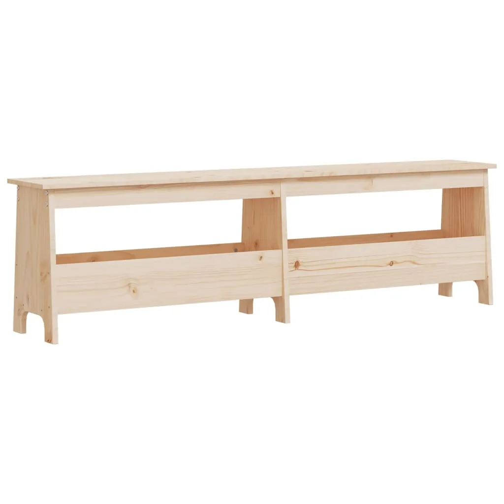 Hall Bench 160x28x45 cm Solid Wood Pine