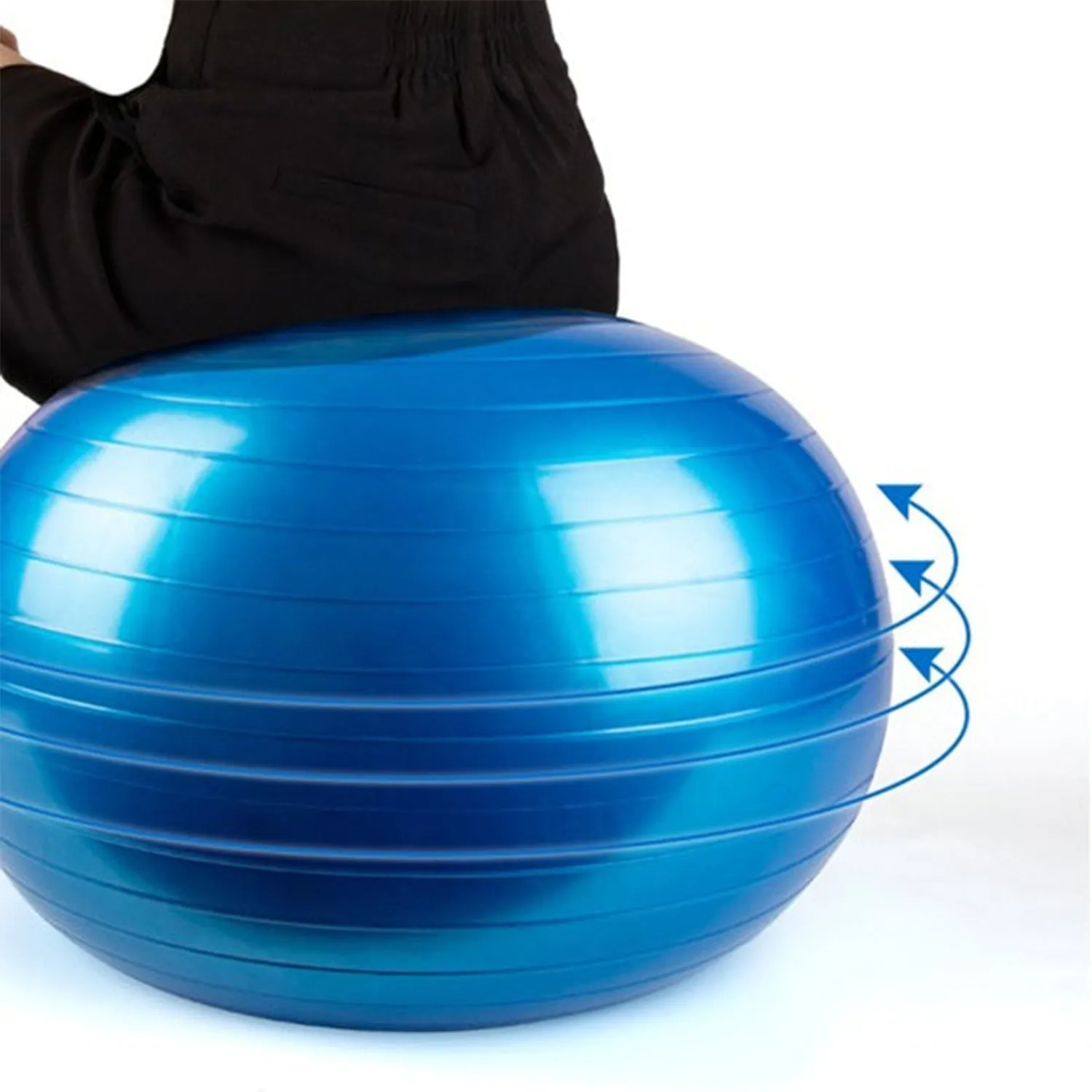 Heavy Duty Gym Ball Non-Slip Stability Ball with Foot Pump for Total Body Fitness