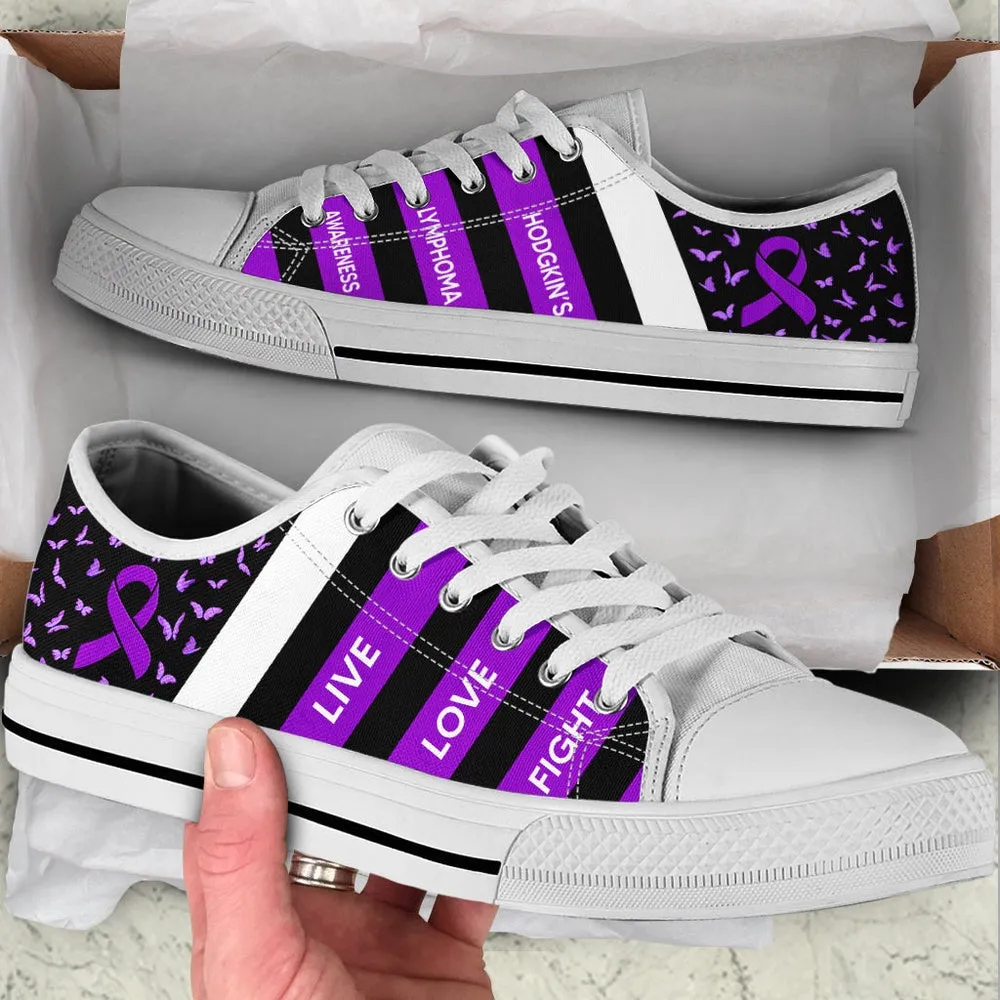 Hodgkin’s Lymphoma Shoes Plaid Low Top Shoes, Best Canvas Shoes, Low Top Sneaker