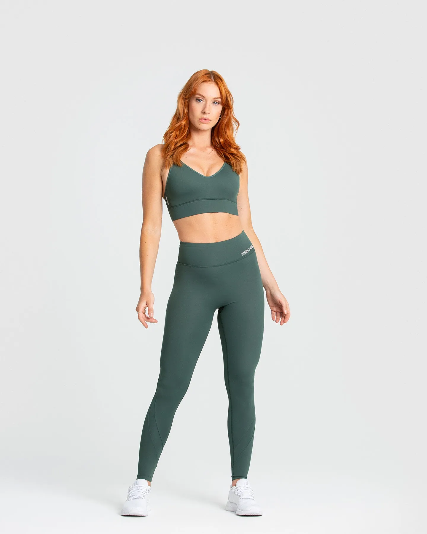 Hold High Support Sports Bra | Jungle Green