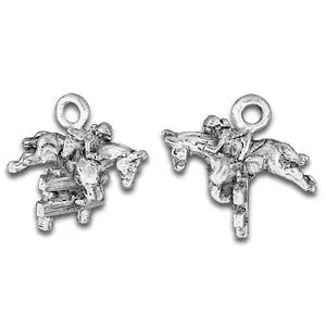 Horse Charm With Jumping Rider