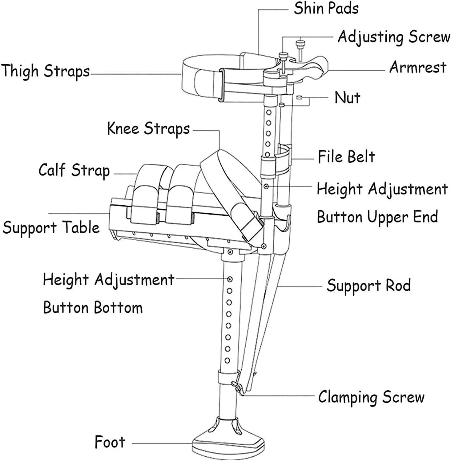 Knee Walker Hands Free Crutch Mobility Knee Scooter