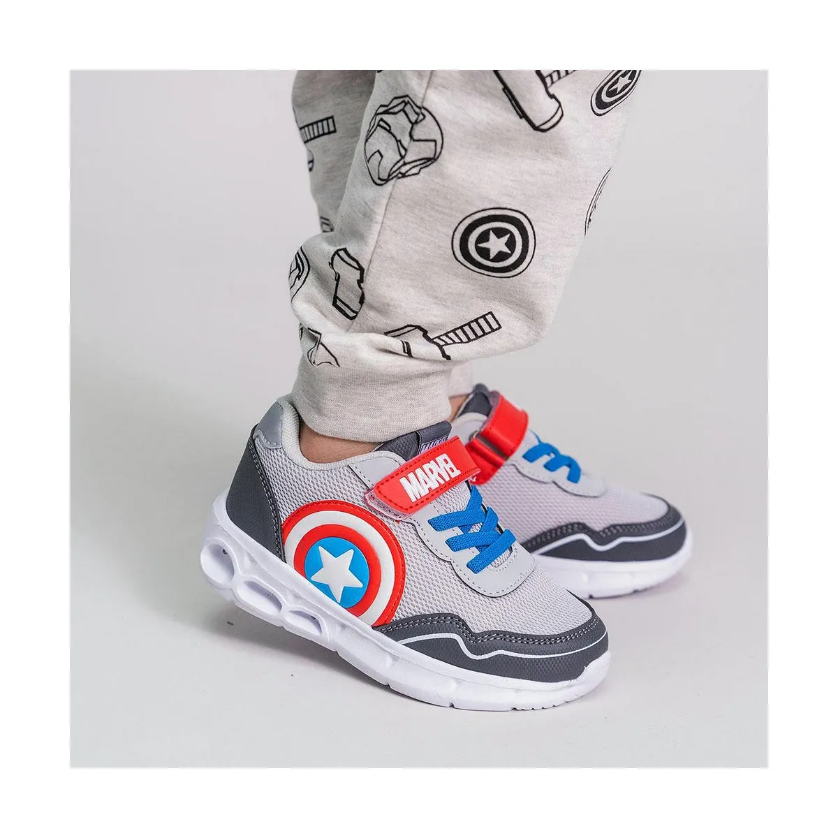 LED Trainers The Avengers Grey