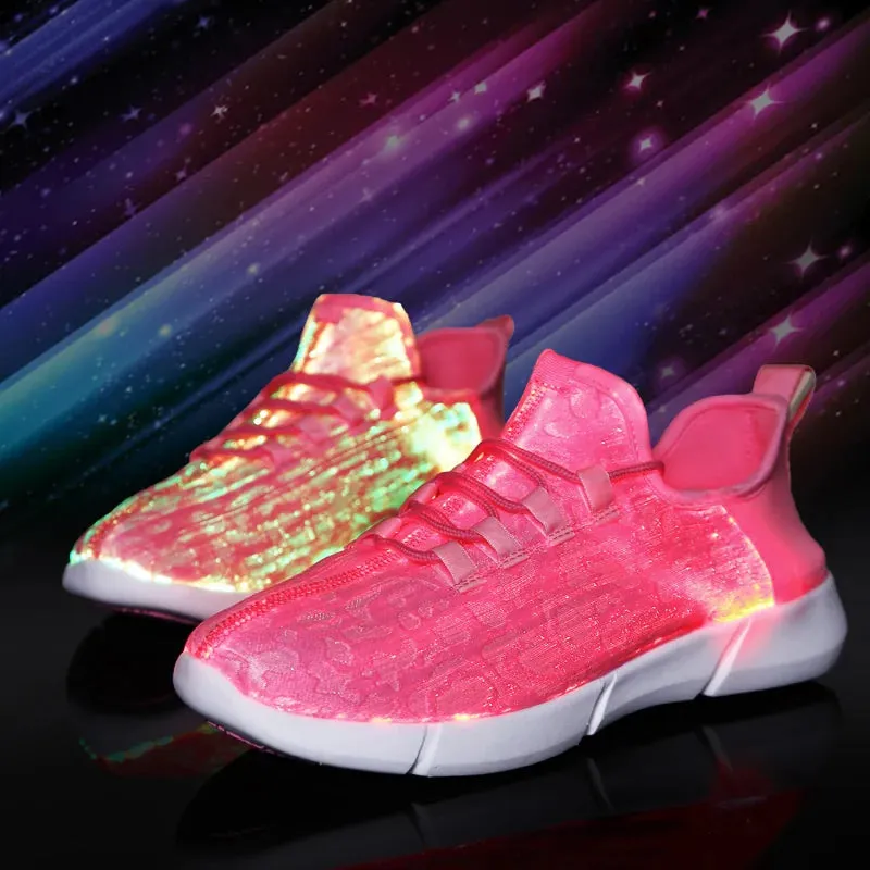 Light Up Luminous Fiber Optic Shoes