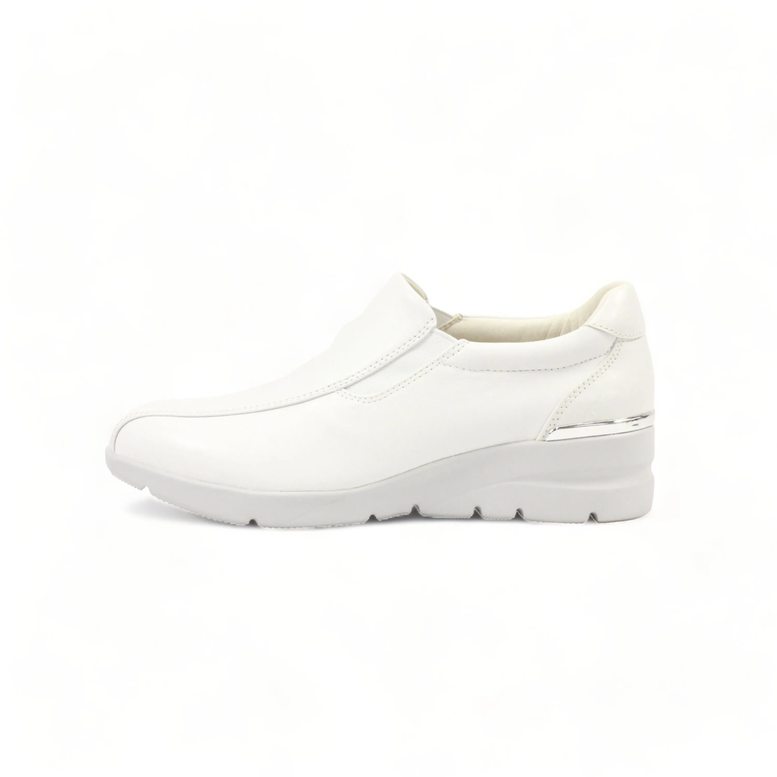 Lightweight Stretch Women's Sheepskin Slip-On Elevated Sneakers #FJ118