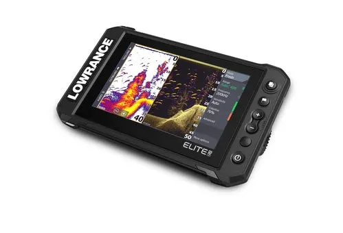 Lowrance Elite FS 7 Fish Finder with Active Imaging 3-in-1 Transducer, Preloaded C-MAP Contour  Charts