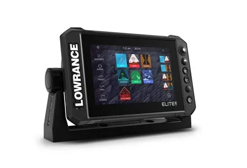 Lowrance Elite FS 7 Fish Finder with Active Imaging 3-in-1 Transducer, Preloaded C-MAP Contour  Charts