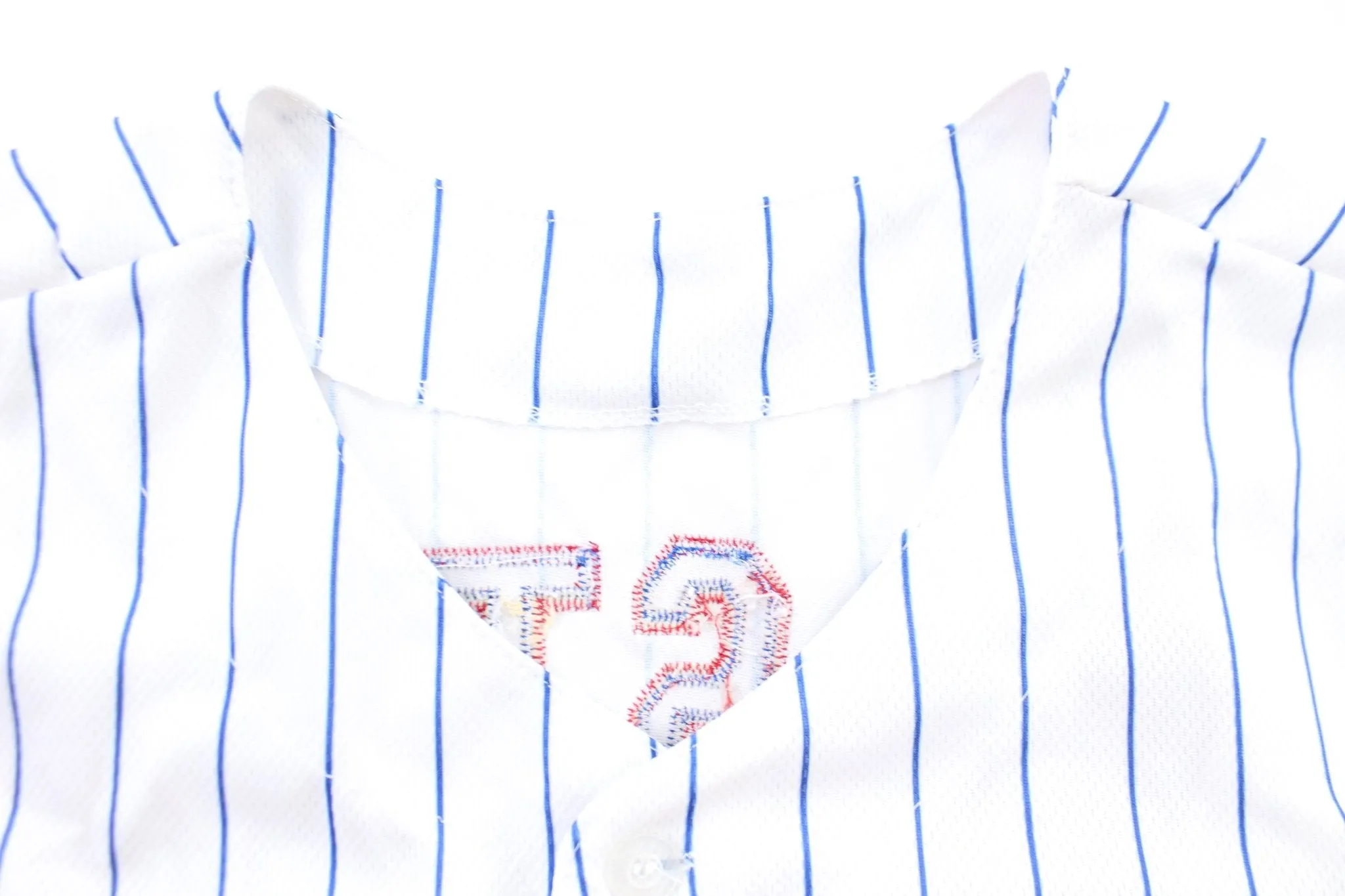 Majestic Chicago Cubs Starlin Castro Striped Baseball Jersey