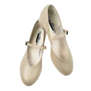 Mary Jane (Beige, Leather) Women's