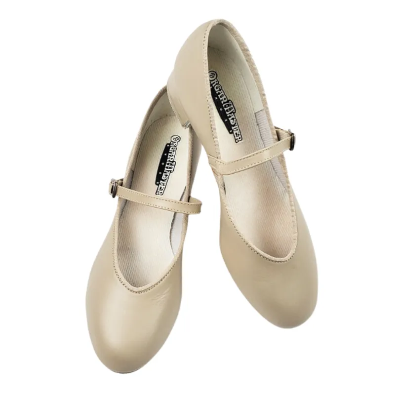 Mary Jane (Beige, Leather) Women's