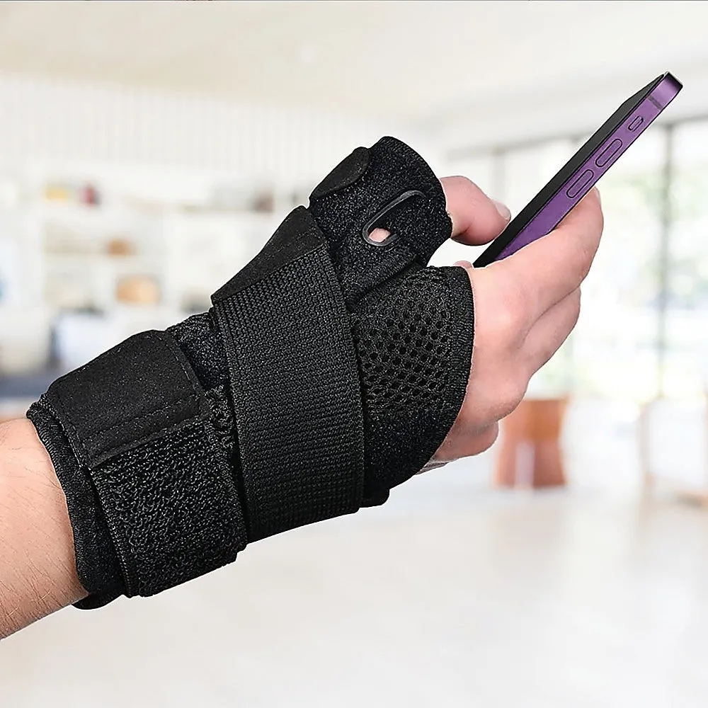 Maximum-Support Thumb Stabiliser Splint, Black, One Size