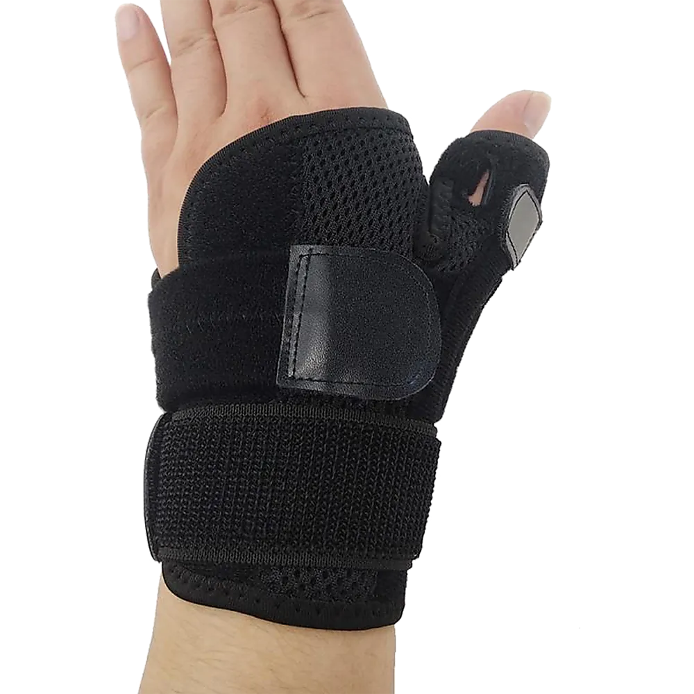 Maximum-Support Thumb Stabiliser Splint, Black, One Size