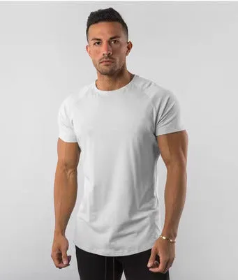 Men's Sports Solid Color Slim Long Sleeve Shirt & T-Shirt