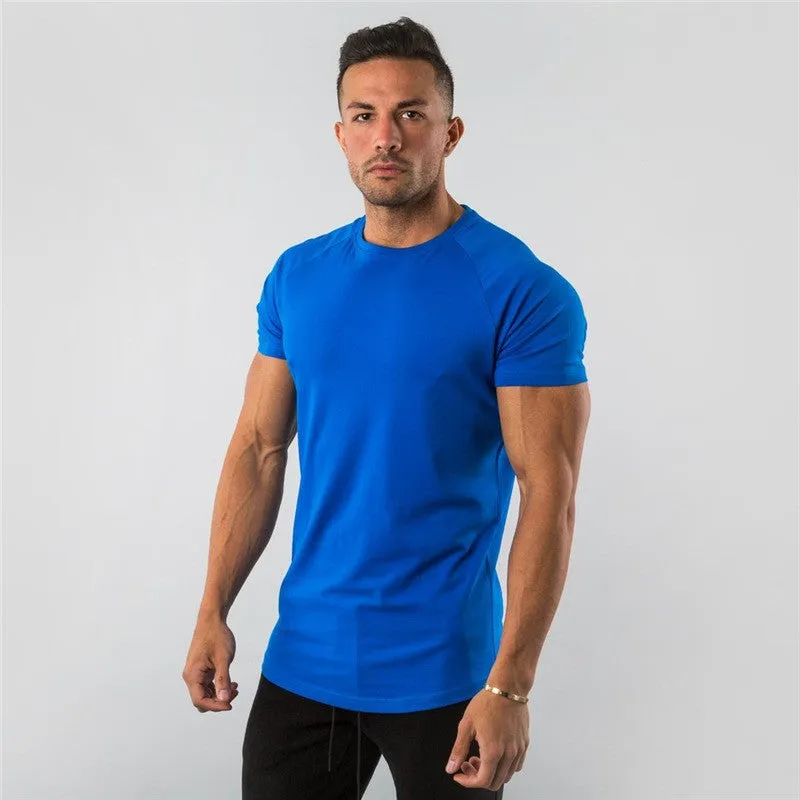 Men's Sports Solid Color Slim Long Sleeve Shirt & T-Shirt