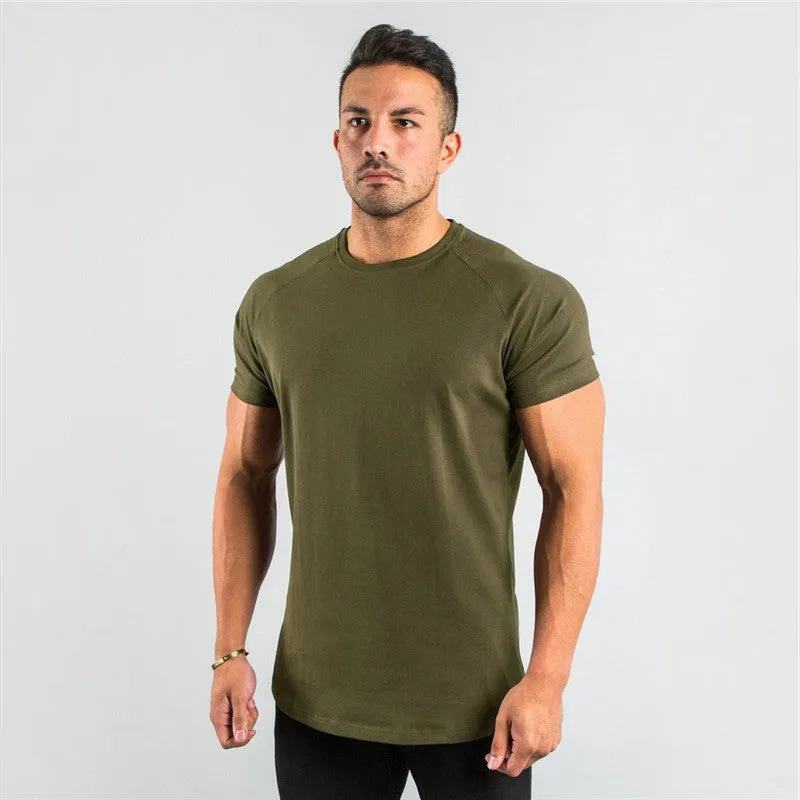 Men's Sports Solid Color Slim Long Sleeve Shirt & T-Shirt