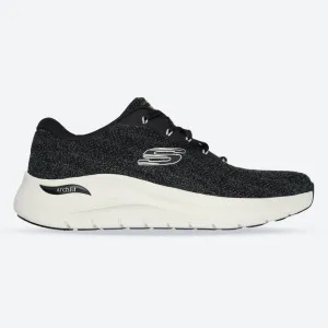 Men's Wide Fit Skechers 232701 Arch Fit 2.0 Road Wave Walking Sneakers - Black