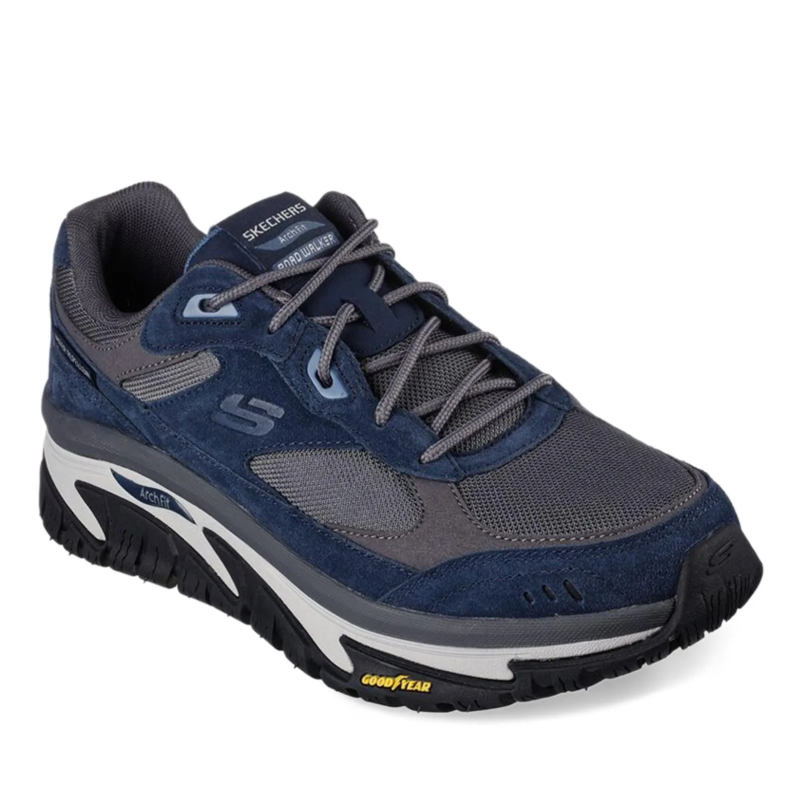 Men's Wide Fit Skechers Relaxed Fit 237332 Arch Fit Road Good Year Walking Trainers