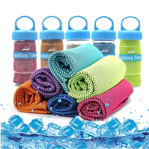 Microfiber Sport Towel Rapid Cooling Ice Face Towel Quick-Dry Beach Towels Summer Enduring Instant Chill Towels for Fitness Yoga