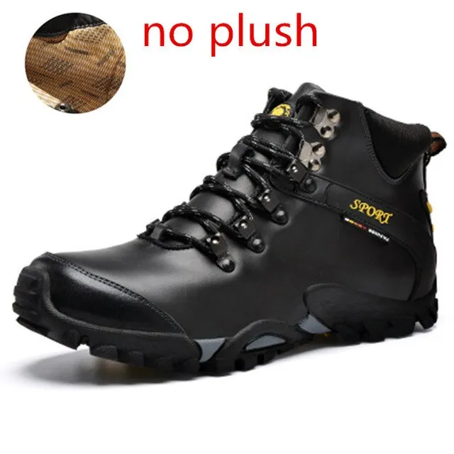 MIXIDELAI New Road Track 2020 Men Snow Boots Waterproof Men Footwear Winter Ankle Boots Fur Breathable Men Winter Shoes 3 Colors