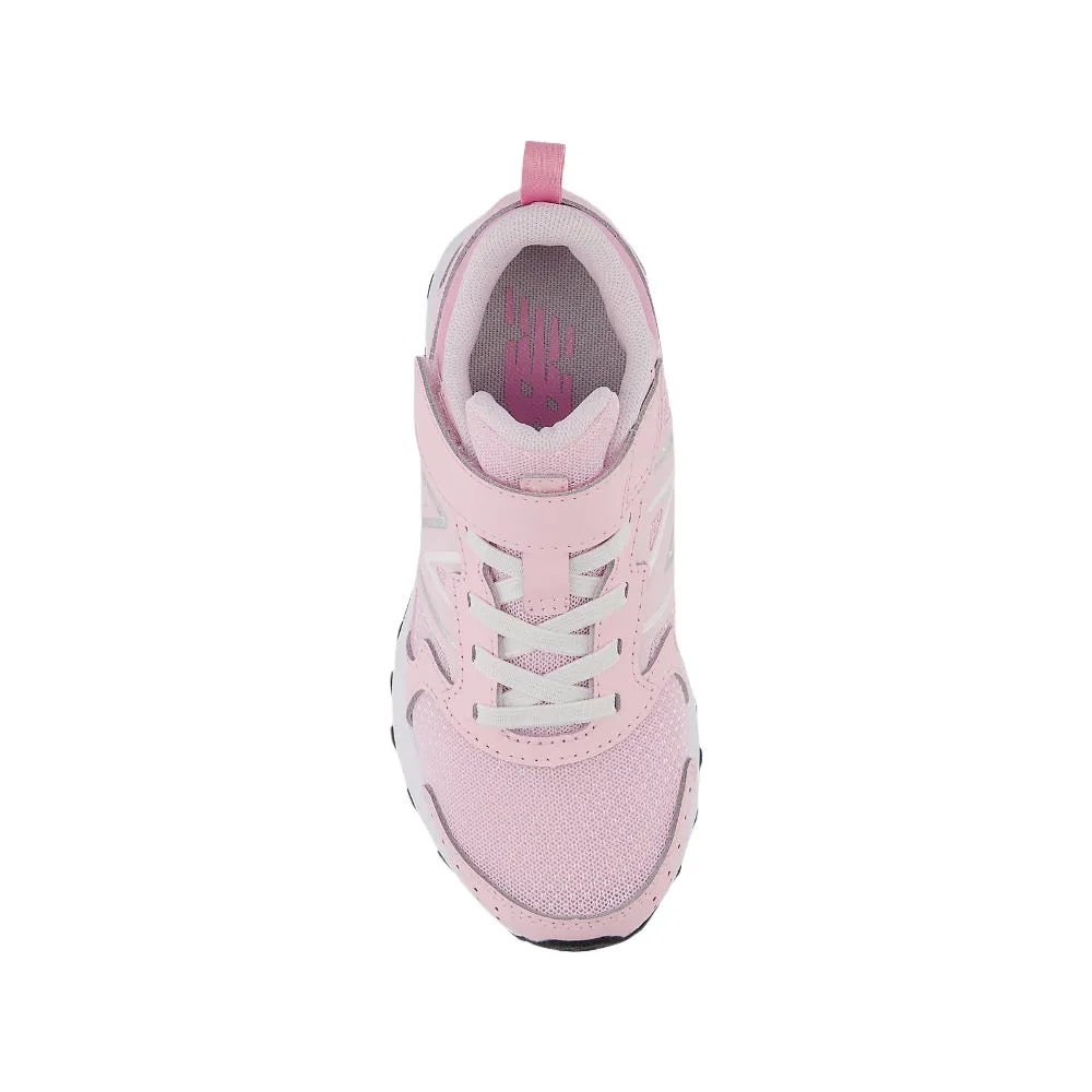 New Balance Little Girls Fresh Foam 650 Bungee Lace Velcro Light Raspberry