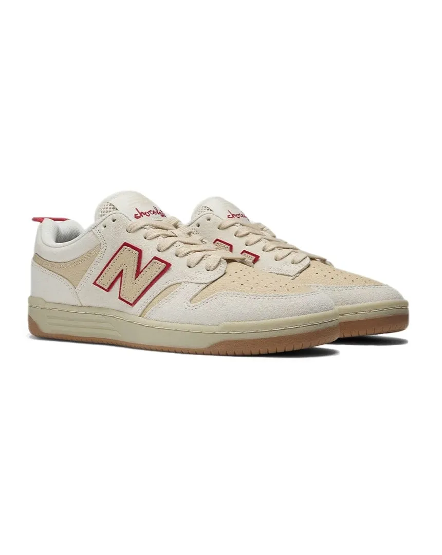 New Balance Numeric x Chocolate 480 - White / Red