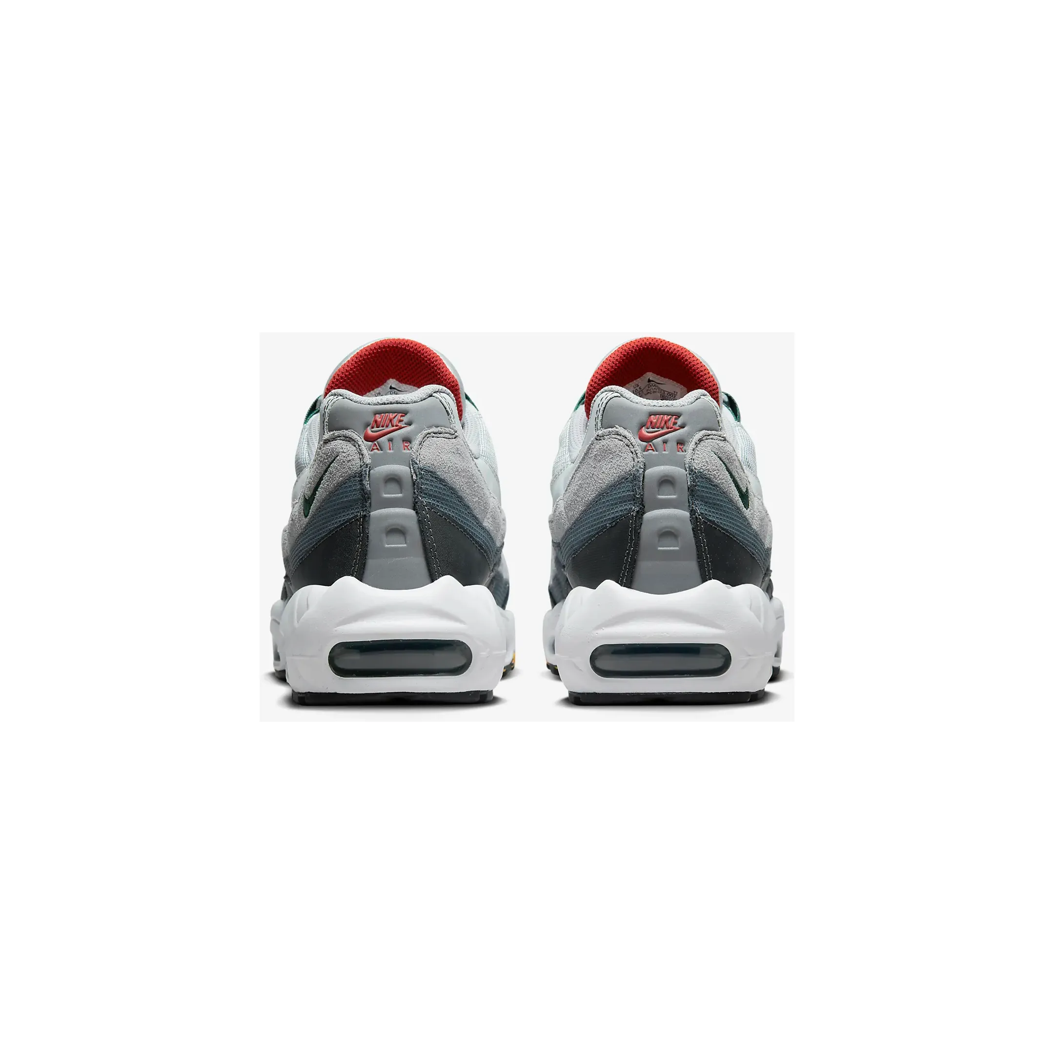 Nike Men's Air Max 95 Shoes - Pure Platinum / University Gold / Cinnabar / Gorge Green