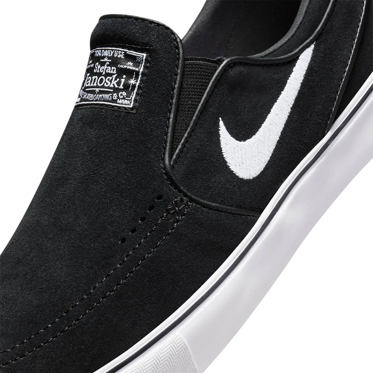 Nike SB - Janoski  Slip On Shoes Black/White