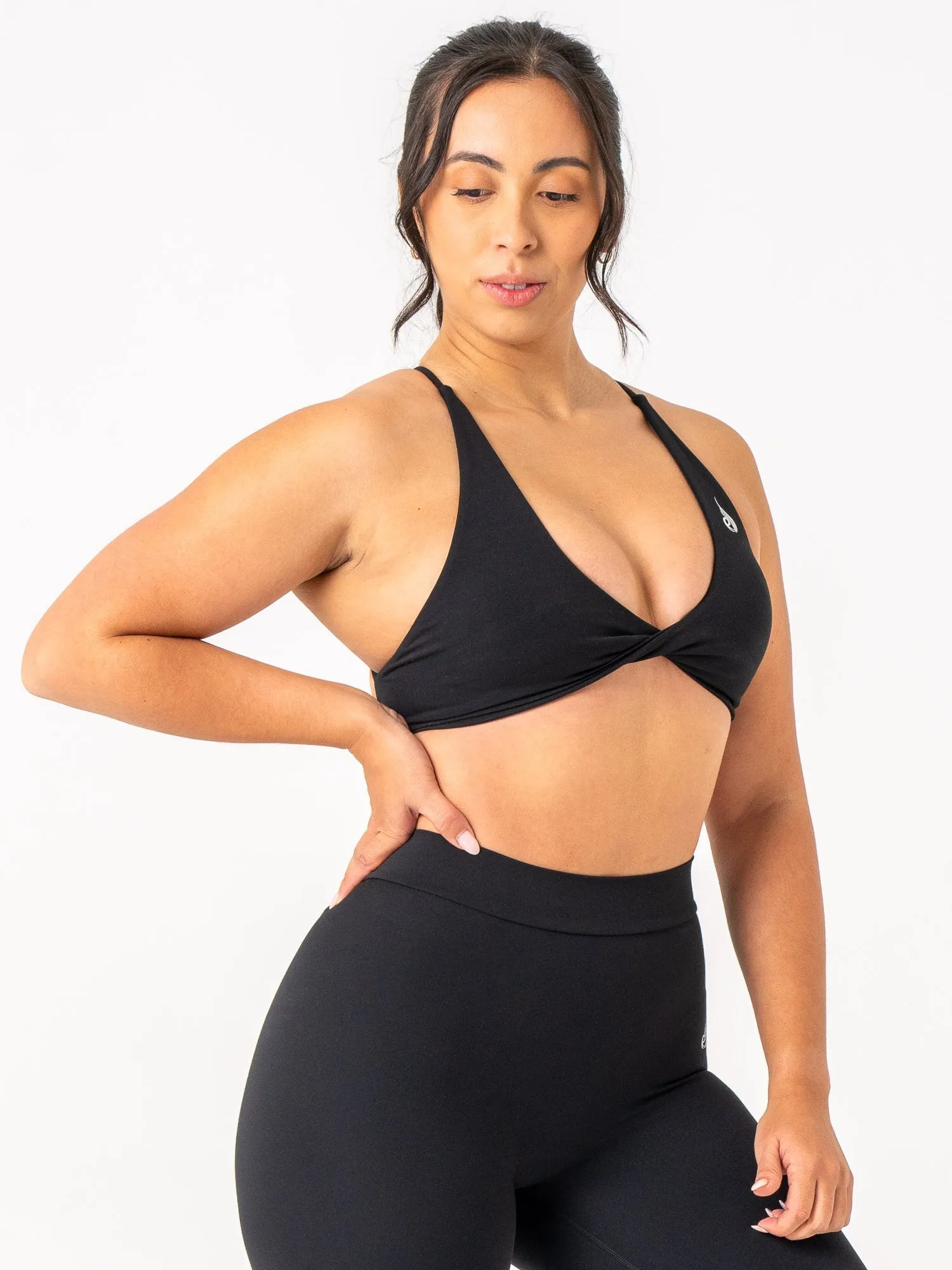 NKD Twist Sports Bra - Black