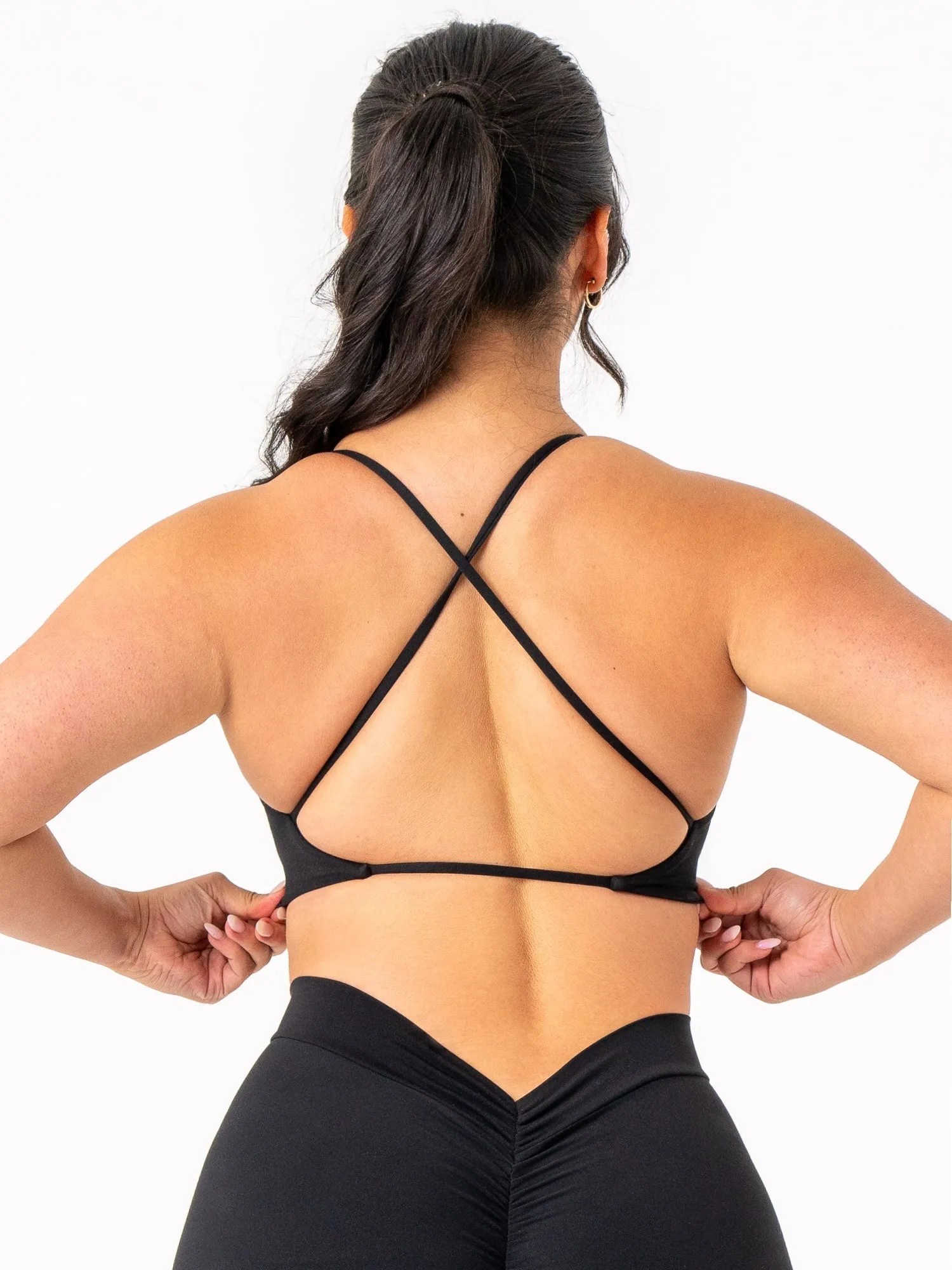 NKD Twist Sports Bra - Black