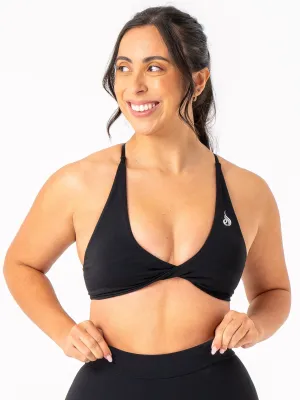 NKD Twist Sports Bra - Black