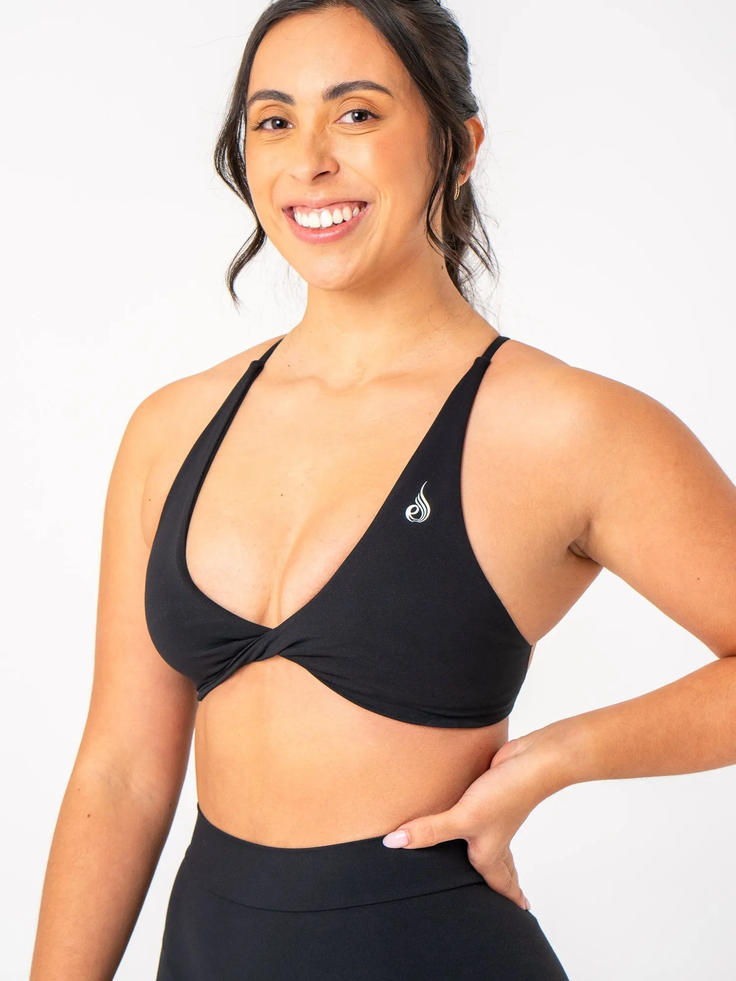 NKD Twist Sports Bra - Black