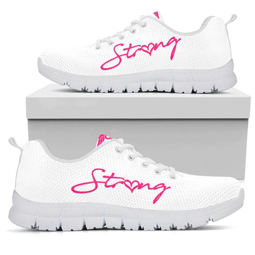 Nurse Sneaker, Nurse Strong Registered Pink White Sneakers, Best Shoes For Nurses