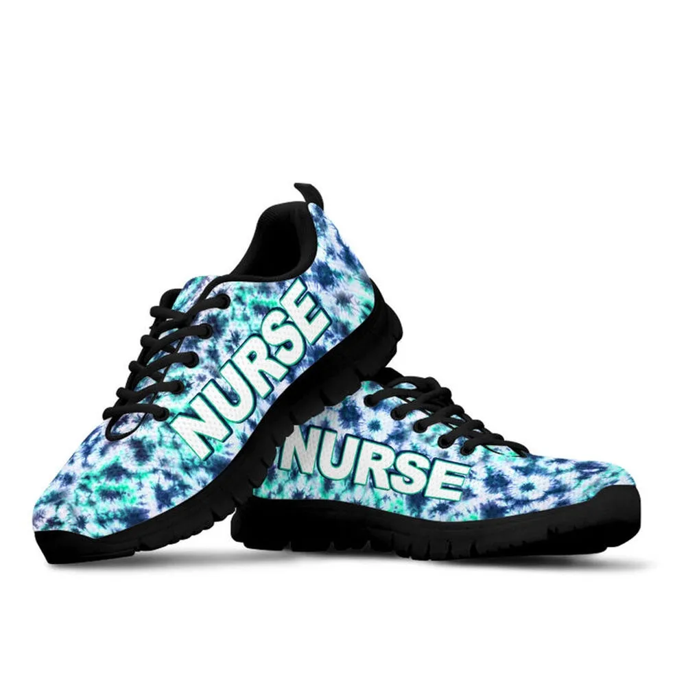 Nurse Sneaker, Nurse Tie Dye Sneakers Shoes, Best Shoes For Nurses